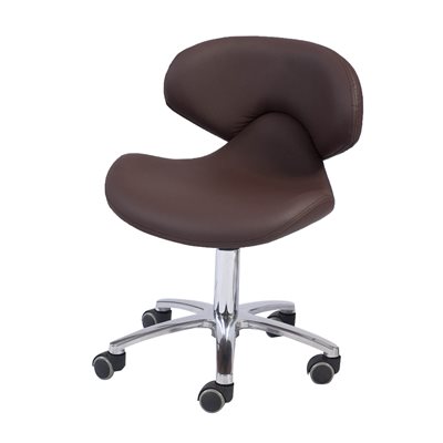 Continuum Chocolate Brown Technician Chair / Stool (Pedicure Only)+