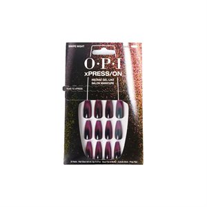 OPI Xpress ON Artificial Nails Swipe Night Long Coffin