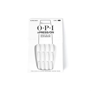 OPI Xpress ON Artificial Nails Alpine Snow Long Coffin