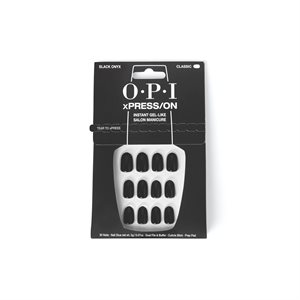 OPI Xpress ON Ongles Artificiels Black Onyx Rond Classique
