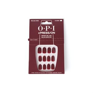 OPI Xpress ON Ongles Artificiels Malaga Wine Rond Classique