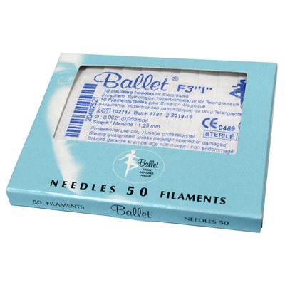 Insulated Ballet Needle F3 (50) 1 Piece