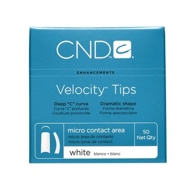 CND VELOCITY TIPS WHITE / BLANC #2 50pk -