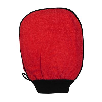 Best Kiss Viscose Exfoliating Gloves Red
