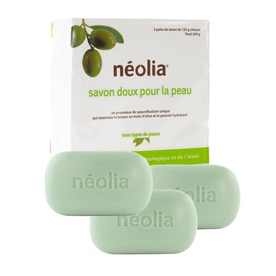 Neolia Savon hydra-prévention huile d'olive 3 x 130 gr