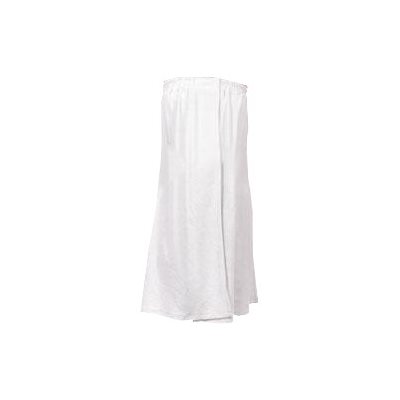 White Adjustable Terrycloth Cotton Wrap Arround -