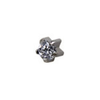 Studex R100W Cubic Zirconia Tiffany Ear Rings Silver 3mm (pair) +