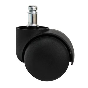 BLACK WHEEL for stool. trolley, mobile base (With PIN)