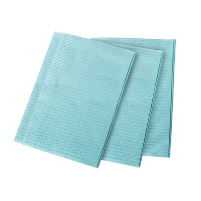 Toallas de plastico y tela (500) color: Azul