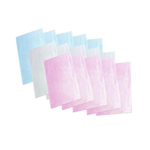 Serviettes Plastifiees (500) Choix : Blanc, Rose ou Bleu